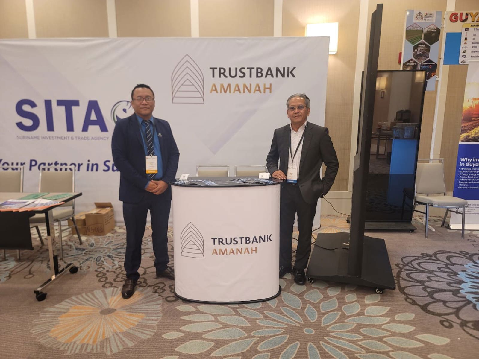 Trustbank Amanah op de IBC 2025 in Guyana