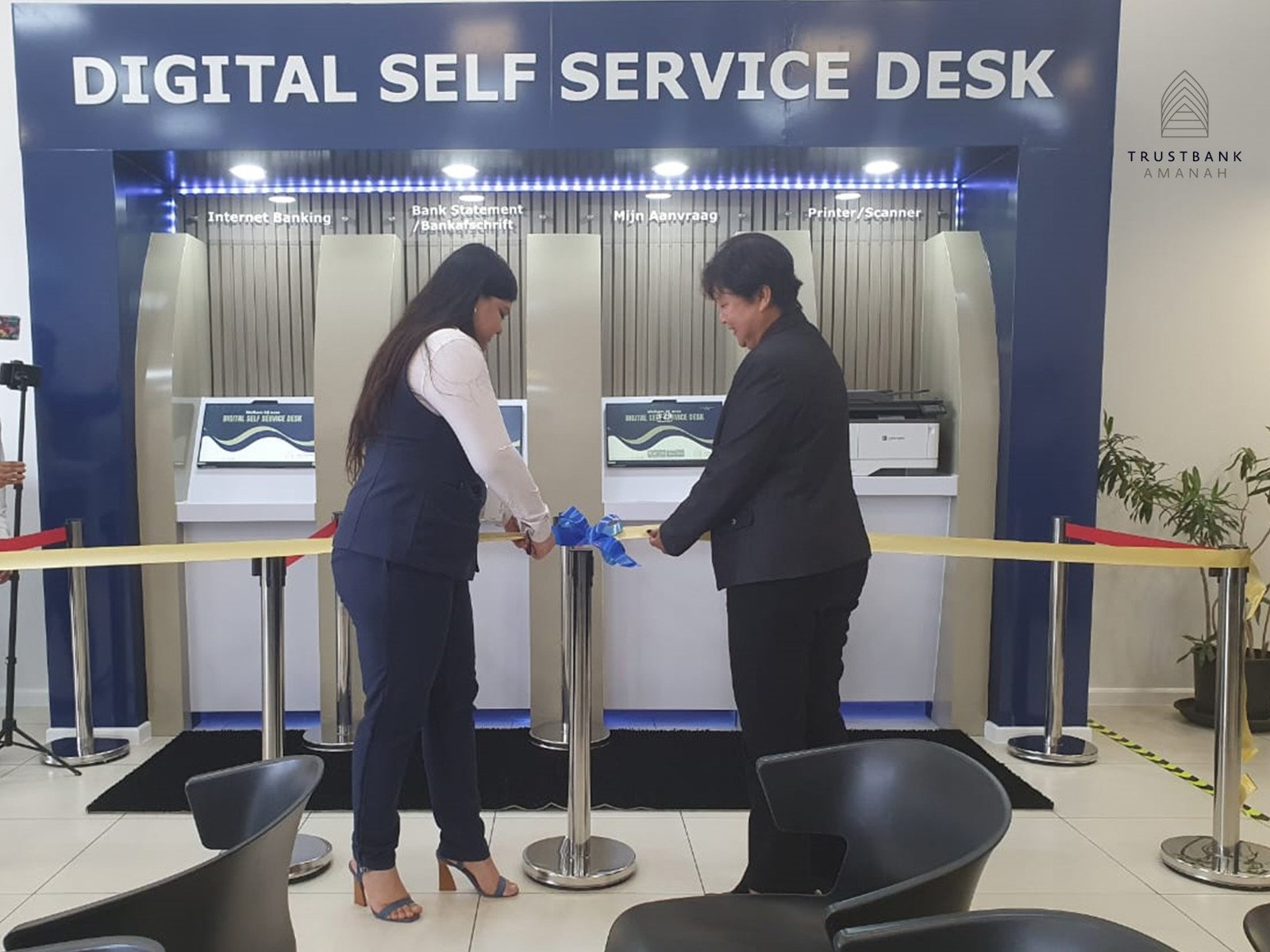 Trustbank Amanah lanceert innovatieve Digital Self Service Desk- Een primeur in de bankgeschiedenis van Suriname!